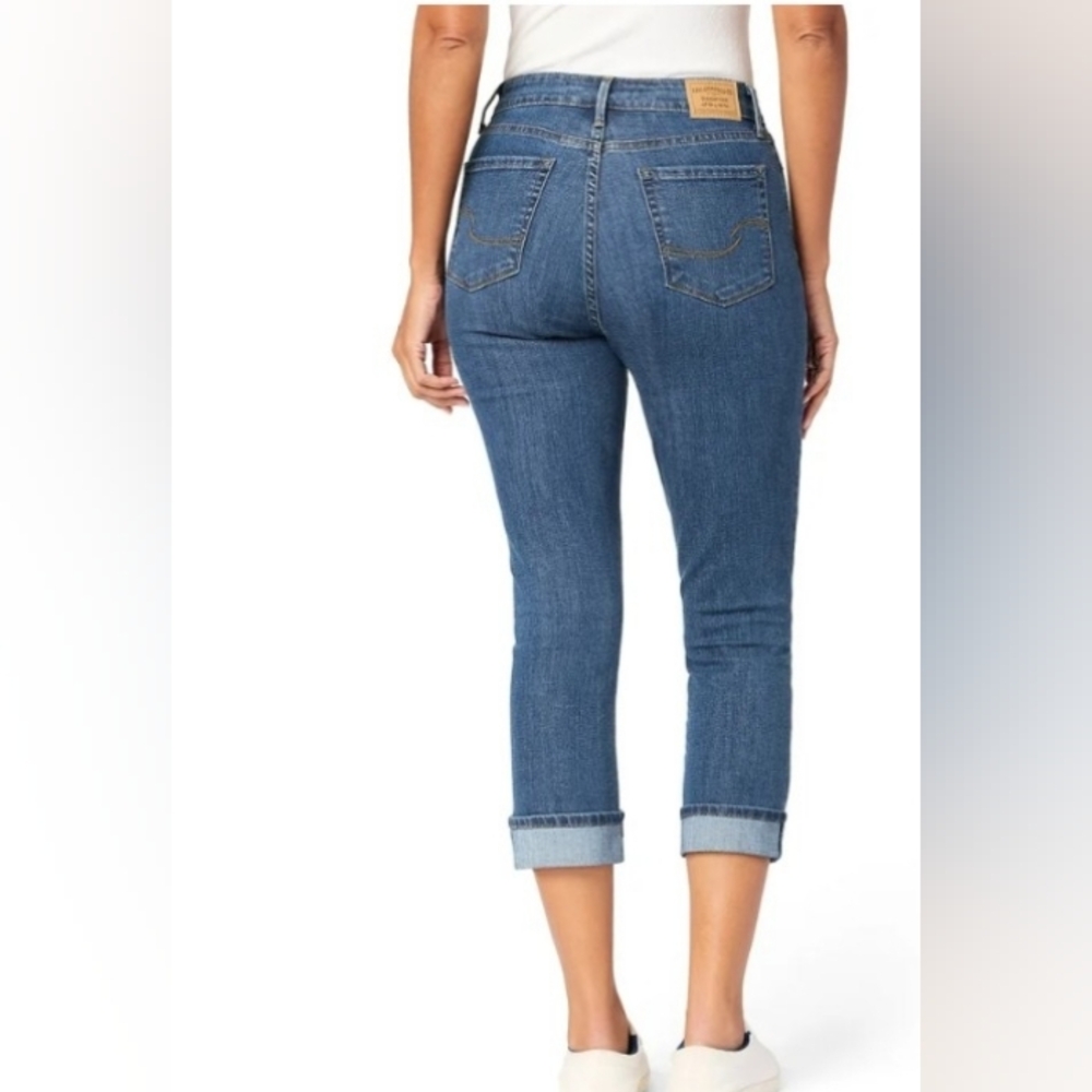 Gap Cropped Jeans With Cuff. Size 10 - Picture 3 of 4